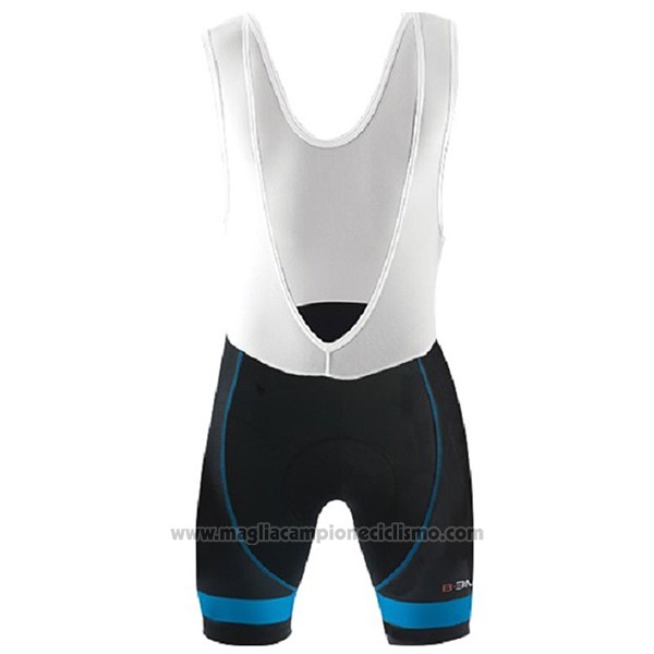 2017 Abbigliamento Ciclismo Biemme Identity Nero e Blu Manica Corta e Salopette